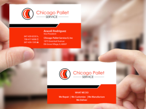 Visitenkarten-Design von Creations Box 2015 für Chicago Pallet Service II Inc. | Design: #10560665