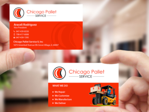 Visitenkarten-Design von Creations Box 2015 für Chicago Pallet Service II Inc. | Design: #10560668