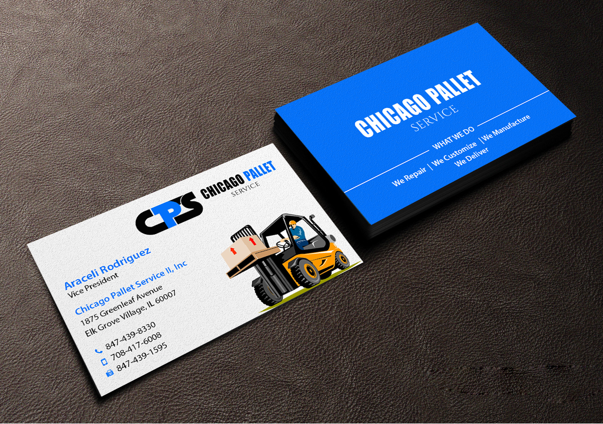 Visitenkarten-Design von Creations Box 2015 für Chicago Pallet Service II Inc. | Design #10560674
