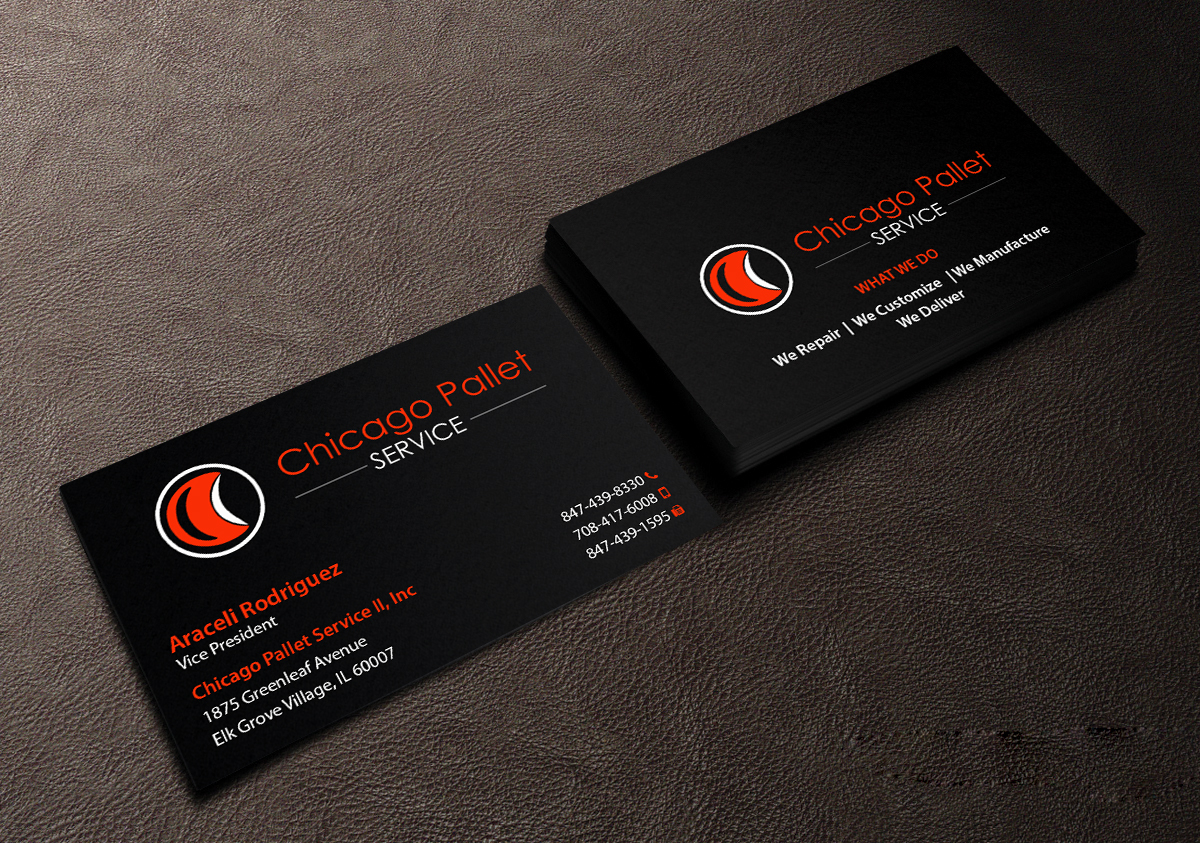 Visitenkarten-Design von Creations Box 2015 für Chicago Pallet Service II Inc. | Design #10560675