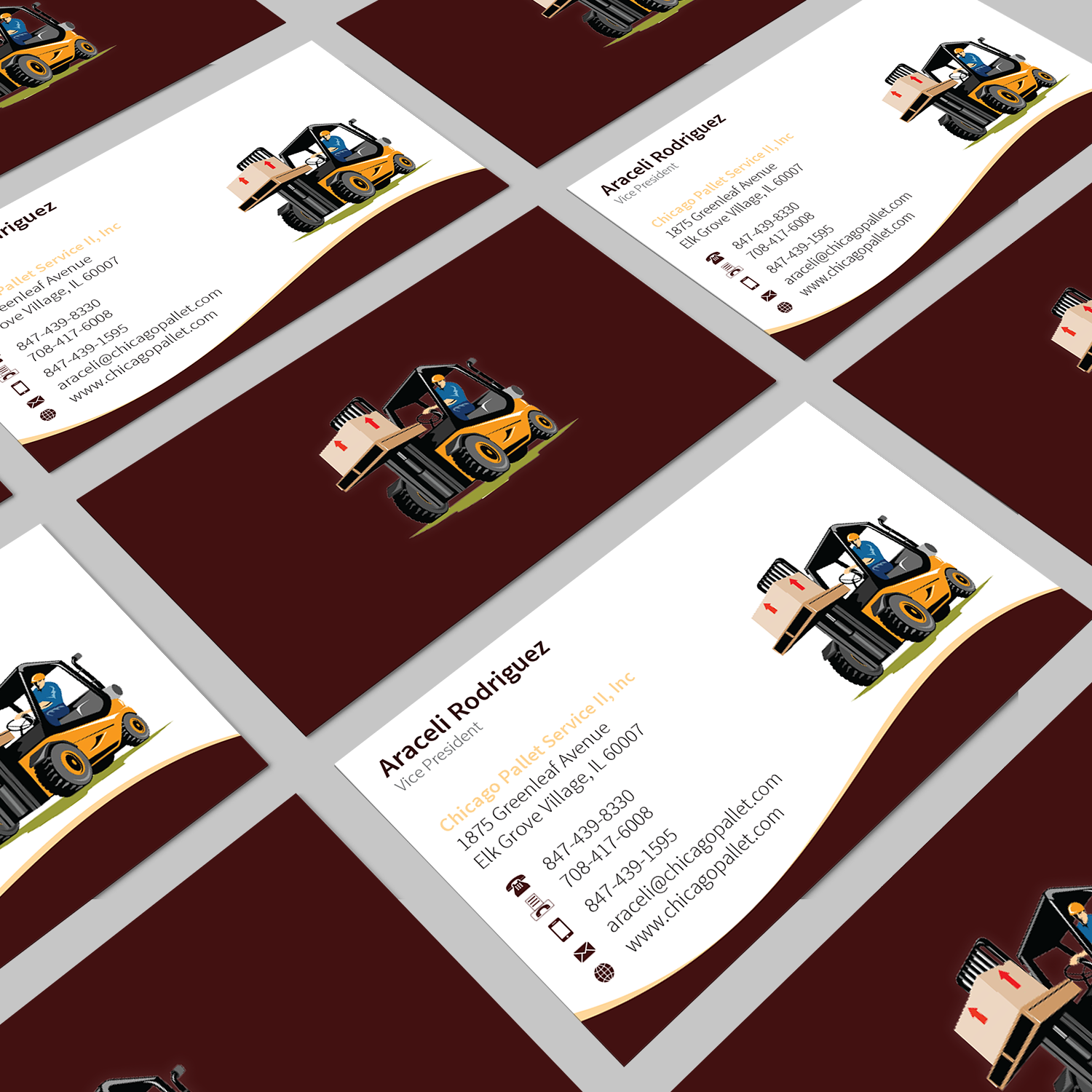 Visitenkarten-Design von Shabnum Khan für Chicago Pallet Service II Inc. | Design #10597032