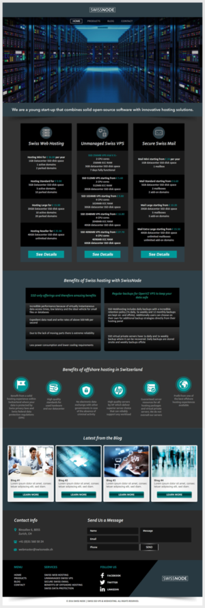 Web-Design von -Marc- für Swissnode Hosting von Bergen | Design: #10639846
