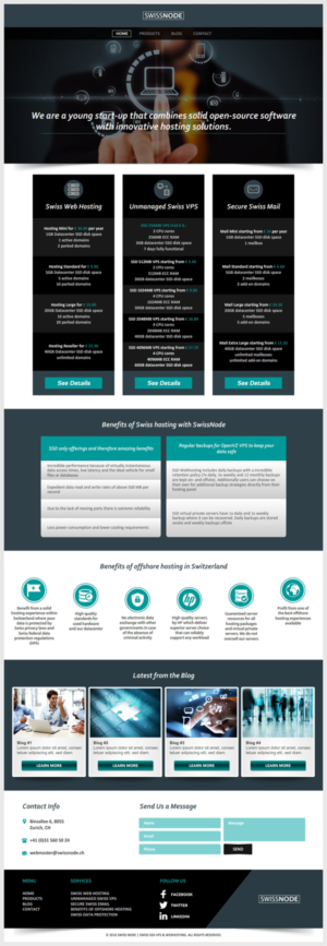 Web-Design von -Marc- für Swissnode Hosting von Bergen | Design: #10640886
