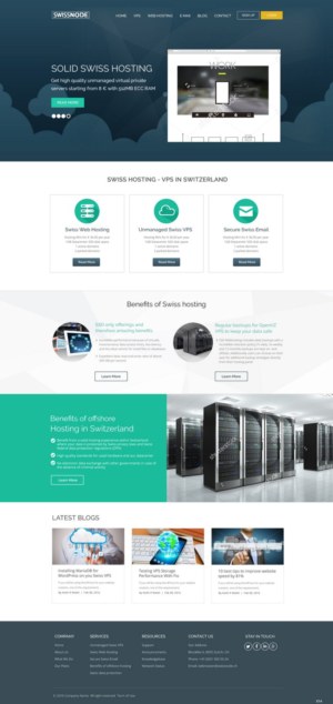 Web Design by pb for Swissnode Hosting von Bergen | Design: #10540678