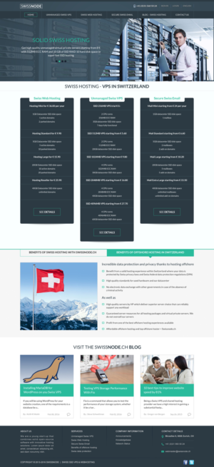 Web Design by Sbss for Swissnode Hosting von Bergen | Design: #10558433