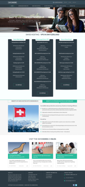 Web Design by Sbss for Swissnode Hosting von Bergen | Design: #10558436