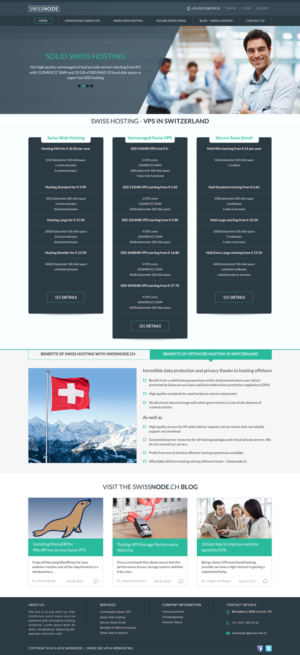 Web-Design von Sbss für Swissnode Hosting von Bergen | Design: #10570532