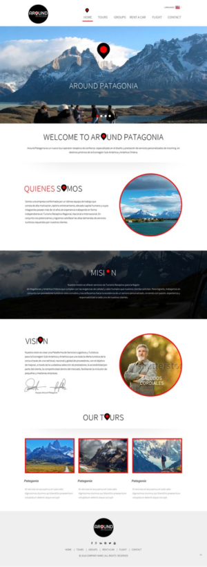 Web Design par pb pour Around Patagonia | Design : #10581595