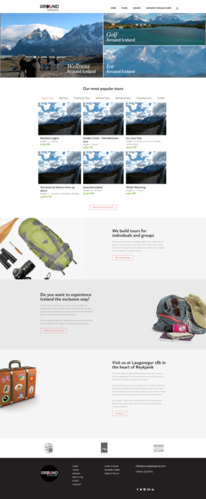 Web Design par Lanka Ama pour Around Patagonia | Design : #10565209