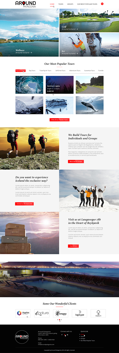 Web-Design von Ved Web Services für Around Patagonia | Design #10578640