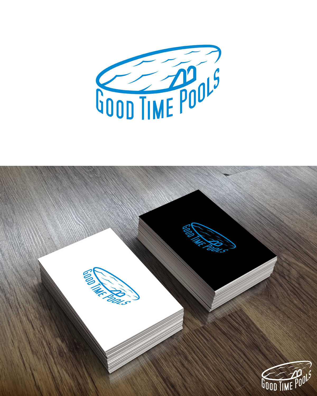 Logo Design by MoonFeather for Good Time Pools | Design #10614867