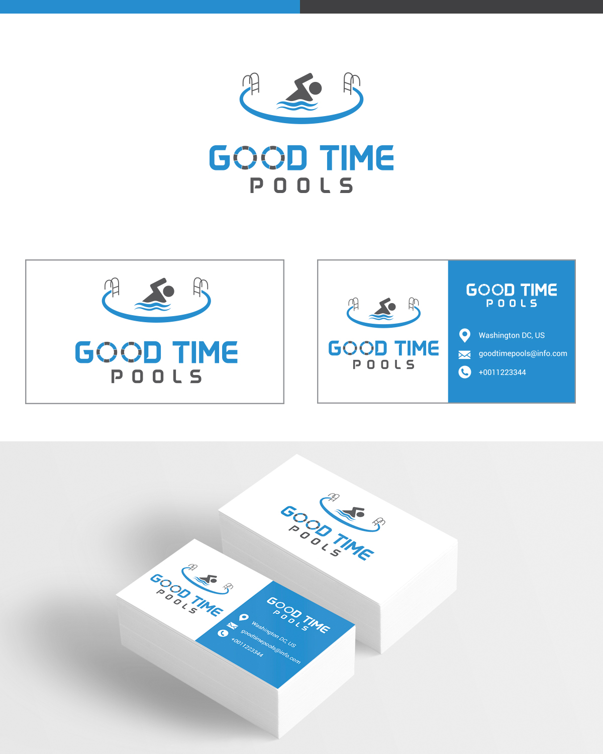 Logo-Design von DG für Good Time Pools | Design #10604633