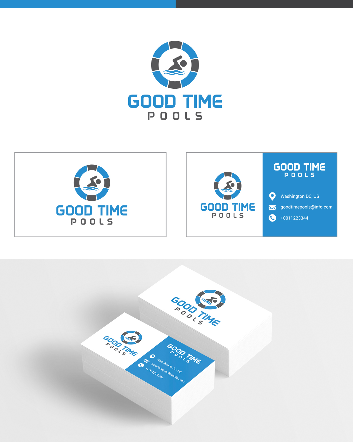 Logo-Design von DG für Good Time Pools | Design #10604634