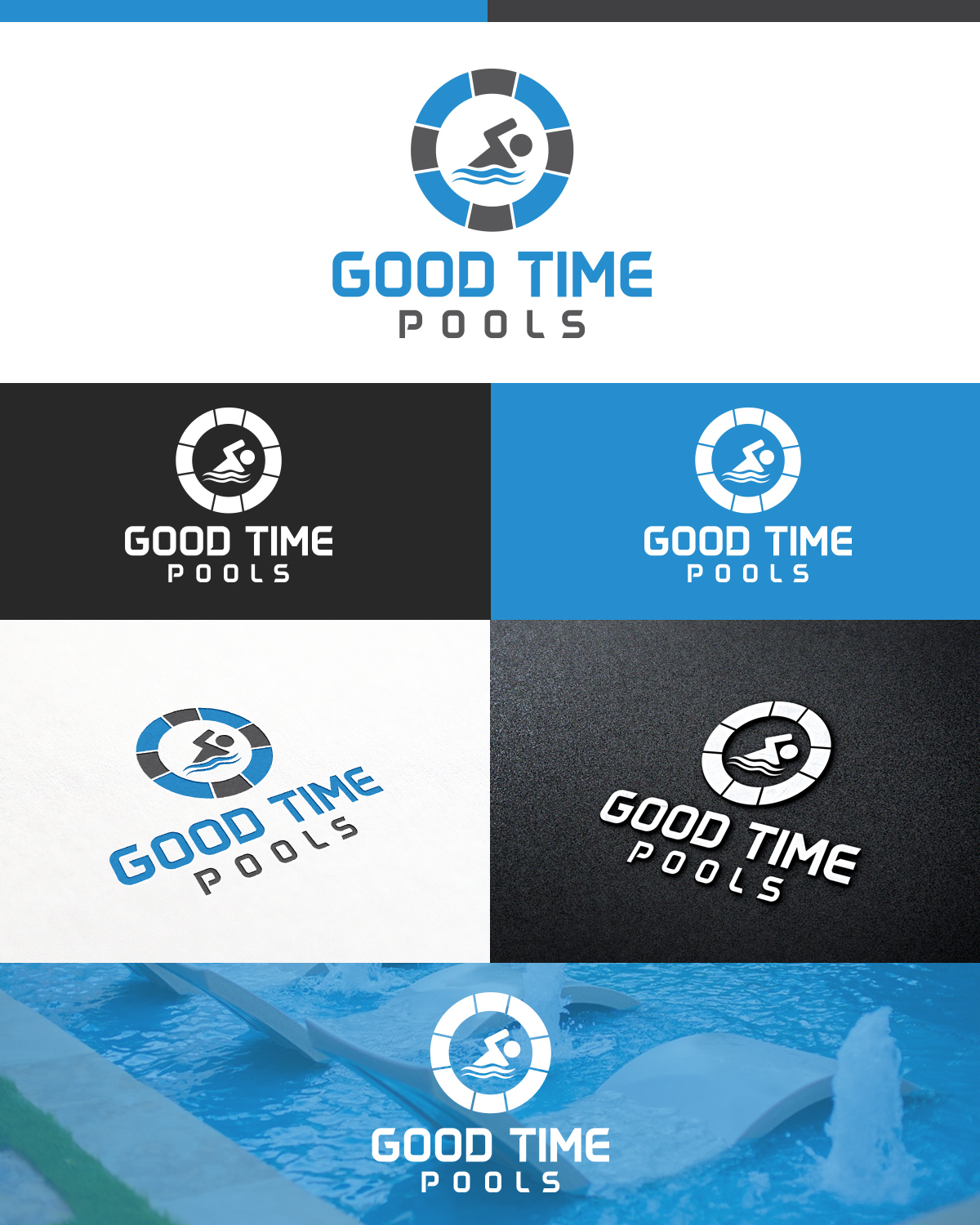 Logo-Design von DG für Good Time Pools | Design #10604635
