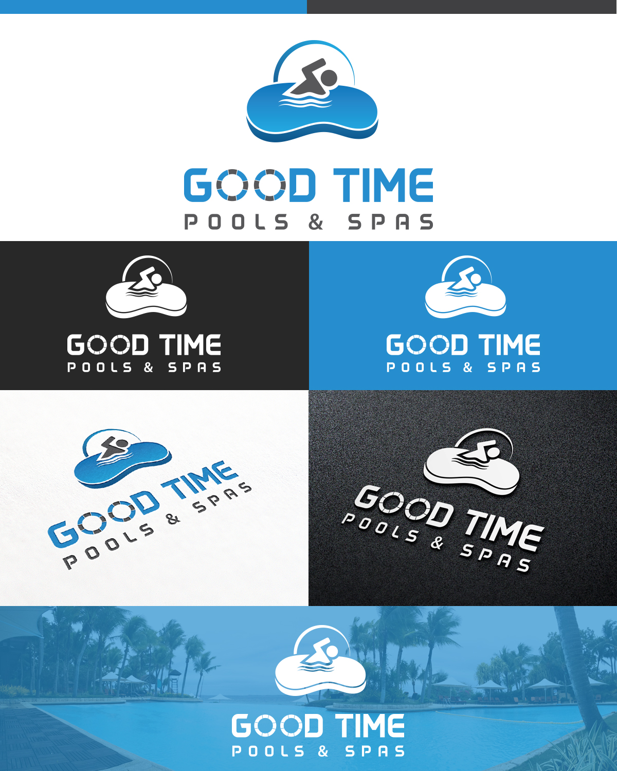 Logo-Design von DG für Good Time Pools | Design #10657161