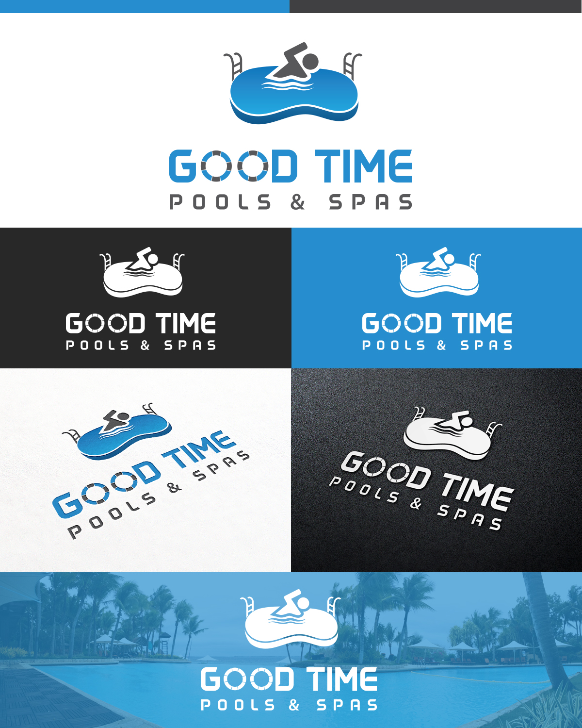 Logo-Design von DG für Good Time Pools | Design #10657162