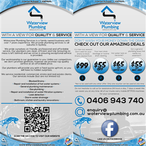 Plumbing Flyer Design Project