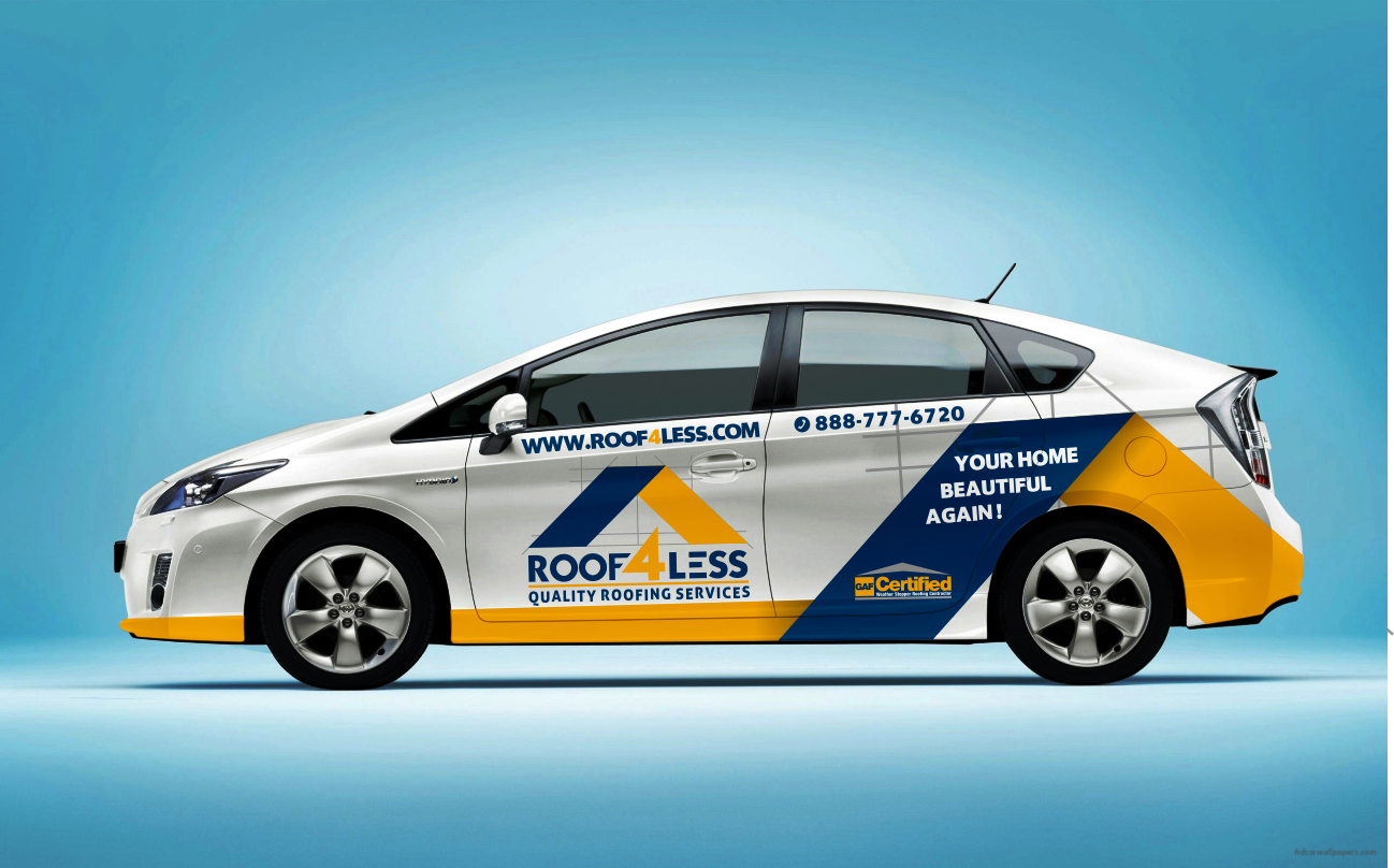 Diseño de Rotulación de Vehículo por Anung Shudax para Roof4less.com | Diseño #10572868