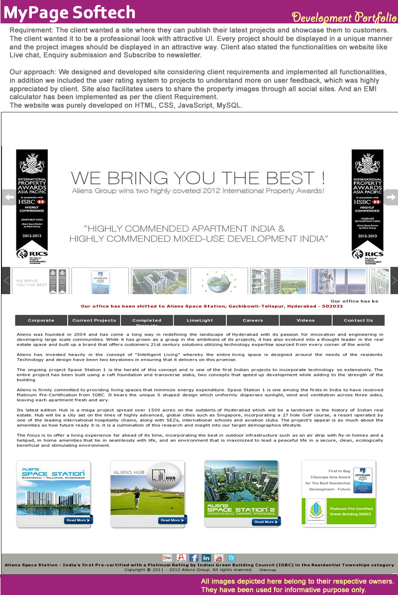 Web Design by mypage softech for this project | Design #2258302