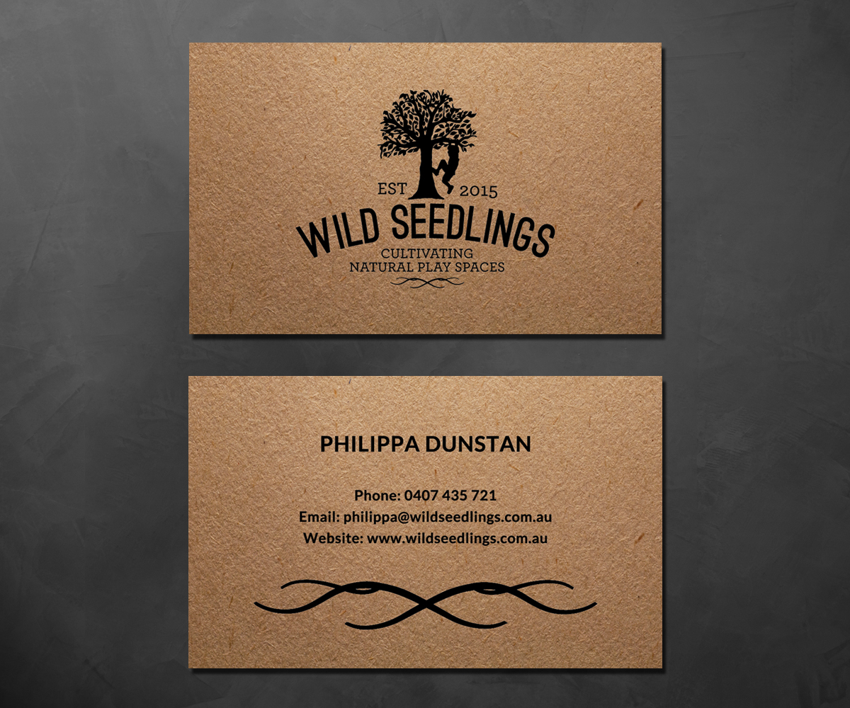 Diseño de Tarjeta de Presentación por Sarah Haroon para Wild Seedlings | Diseño #10549092