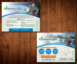 Postcard Front / Back For Computer Store with IT services | Diseño de Postal por Designers Hub