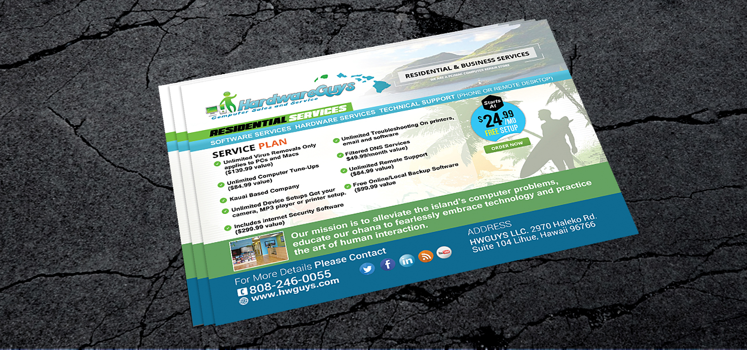 Diseño de Postal por NatPearlDesigns para Hardware Guys Inc | Diseño #10559171