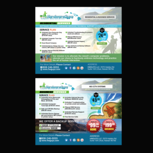 Postcard Front / Back For Computer Store with IT services | Diseño de Postal por NatPearlDesigns