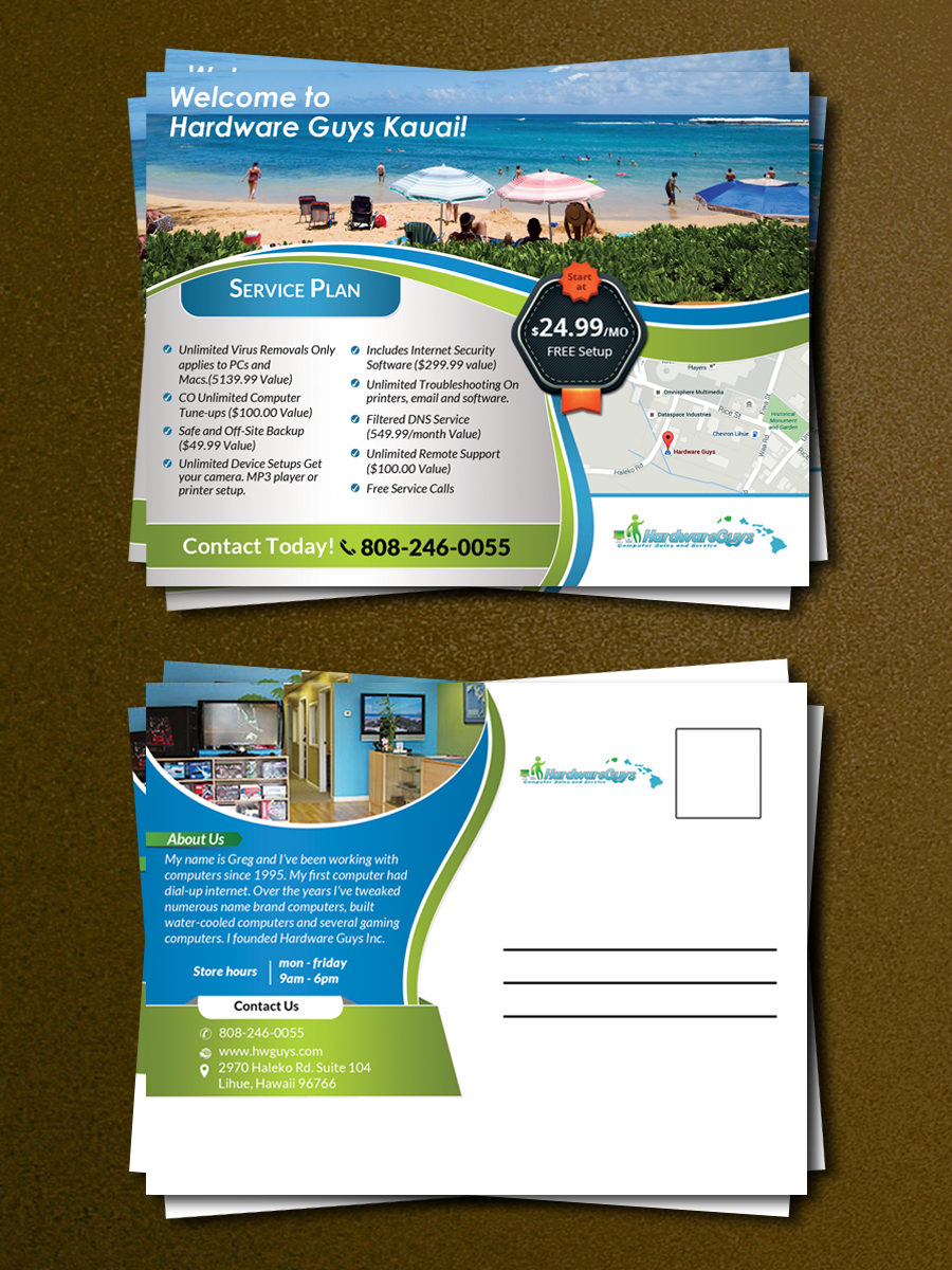 Diseño de Postal por creative.bugs para Hardware Guys Inc | Diseño #10565522