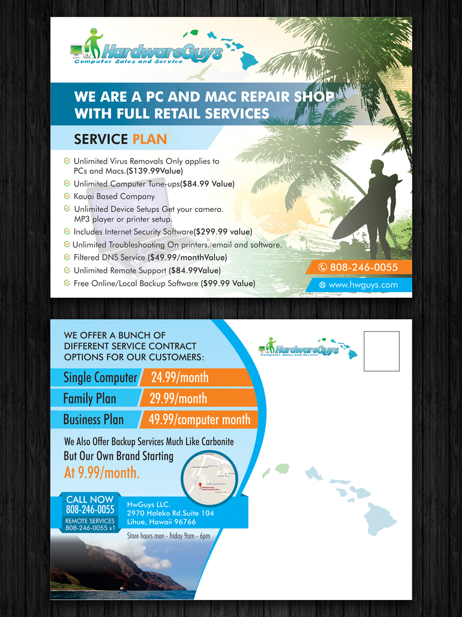 Diseño de Postal por ecorokerz para Hardware Guys Inc | Diseño #10555364