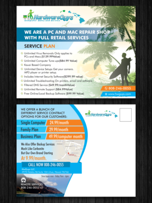 Postcard Design by ecorokerz for Hardware Guys Inc | Design #10564602