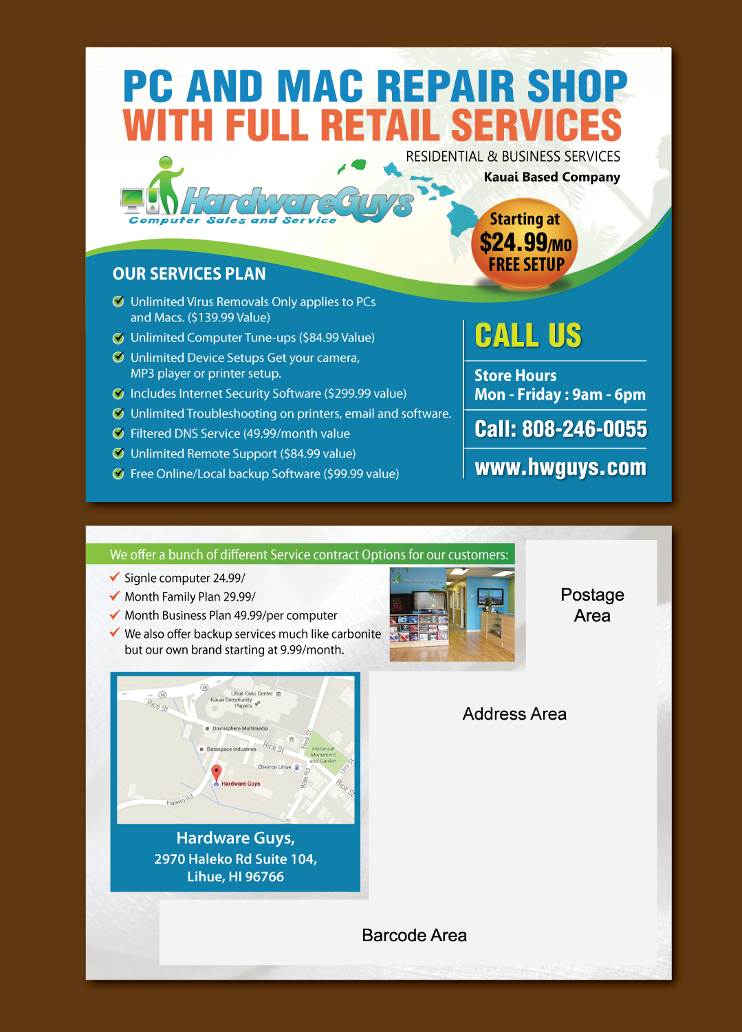 Postcard Design by meet007 for Hardware Guys Inc | Design #10554165