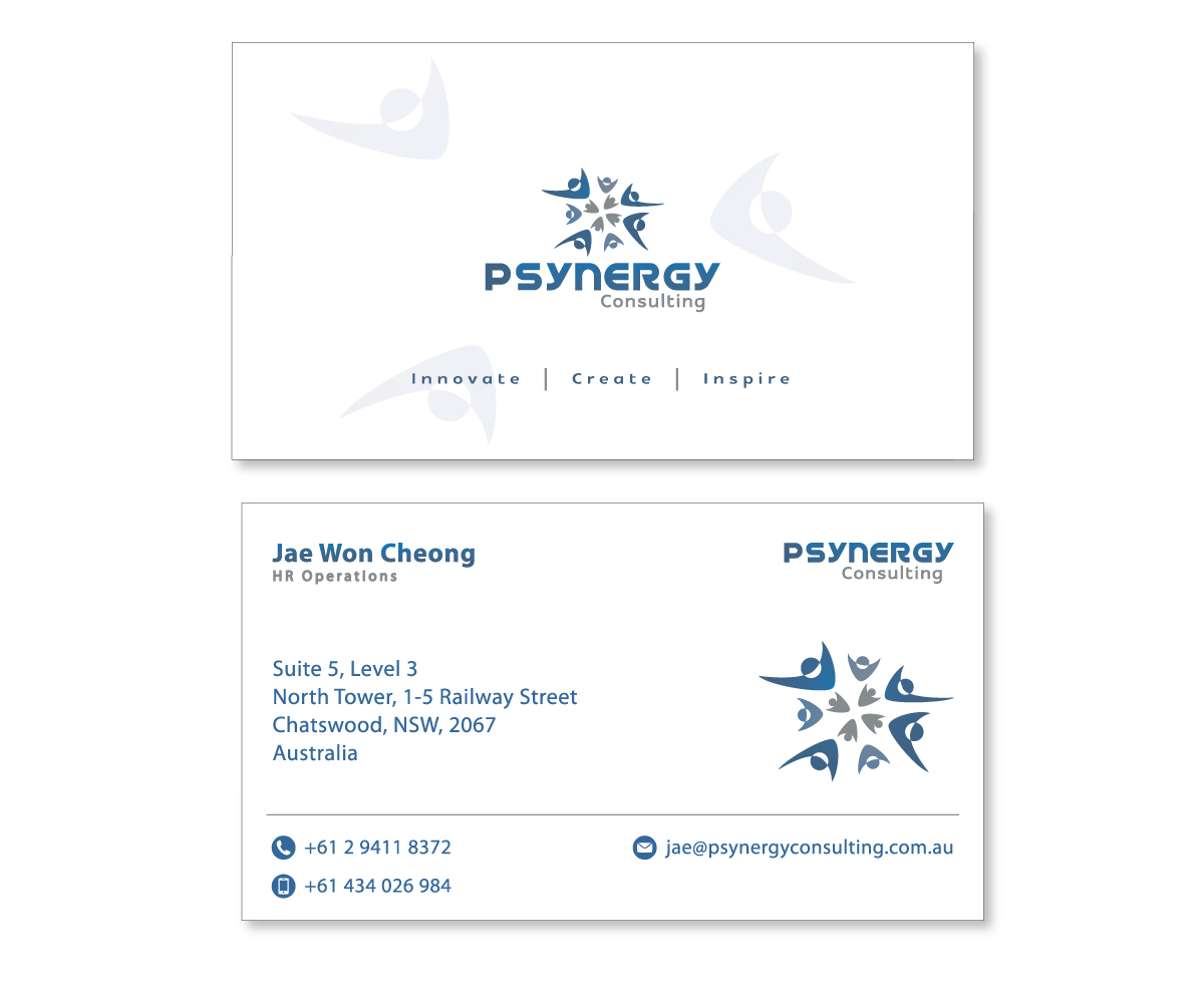 Business Card Design by Fadzli Razali for Psynergy Consulting Group | Design #2285492