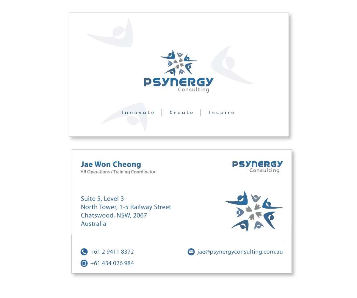 Business Card Design by Fadzli Razali for Psynergy Consulting Group | Design #2317055