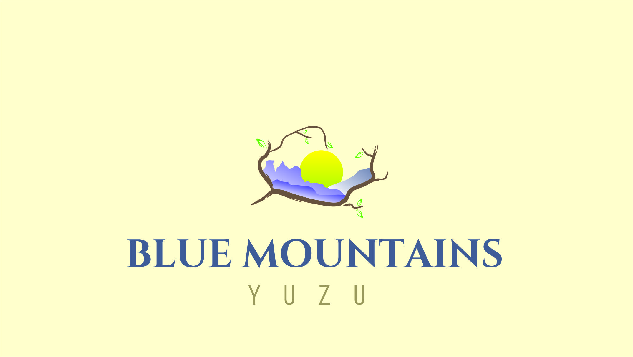 Logo Design by orange_monkey for Blue Mountains Yuzu | Design #10574568