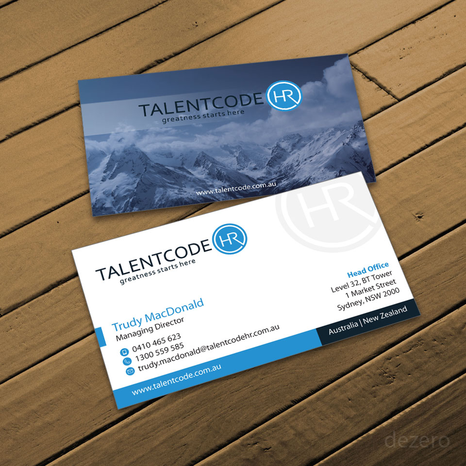 Business Card Design by Dezero for TalentCode HR | Design #10575204