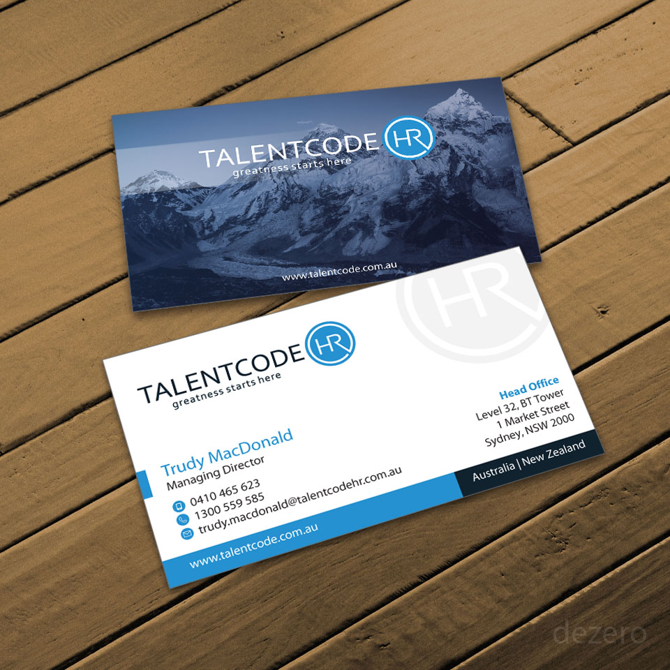 Business Card Design by Dezero for TalentCode HR | Design #10575322