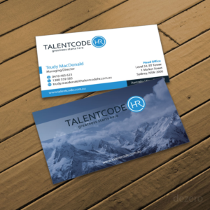 Business Card Design by Dezero for TalentCode HR | Design: #10586624