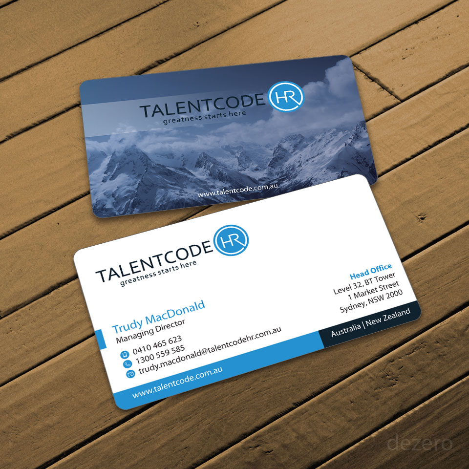 Business Card Design by Dezero for TalentCode HR | Design #10635103