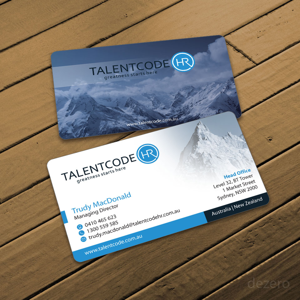 Business Card Design by Dezero for TalentCode HR | Design #10635104