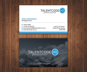 Business Card Design by Stylez Designz for TalentCode HR | Design: #10702560