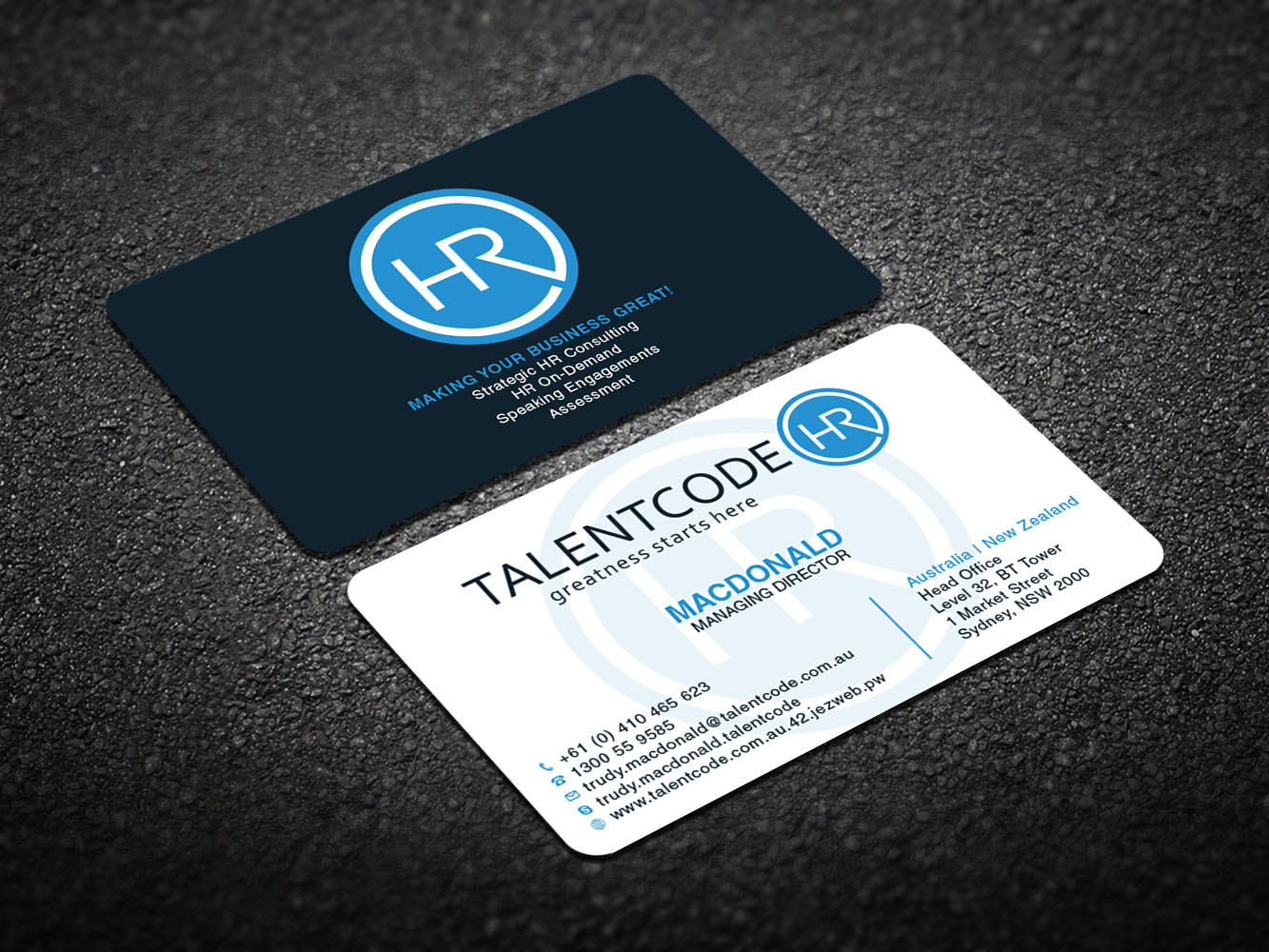 Design de Carte de Visite par Verified artistry pour TalentCode HR | Design #10655944