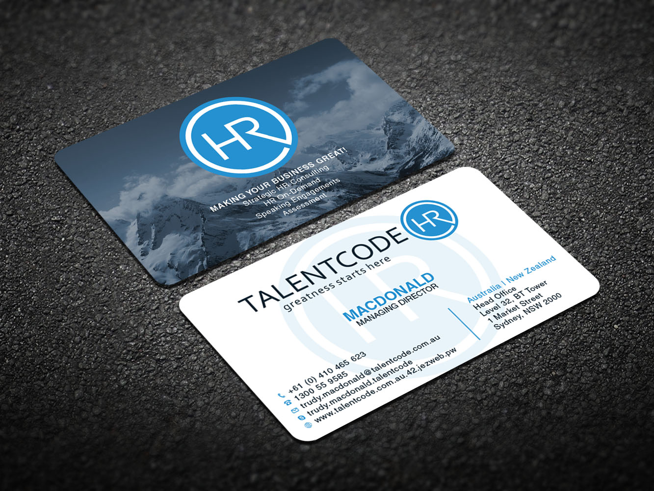 Design de Carte de Visite par Verified artistry pour TalentCode HR | Design #10655945