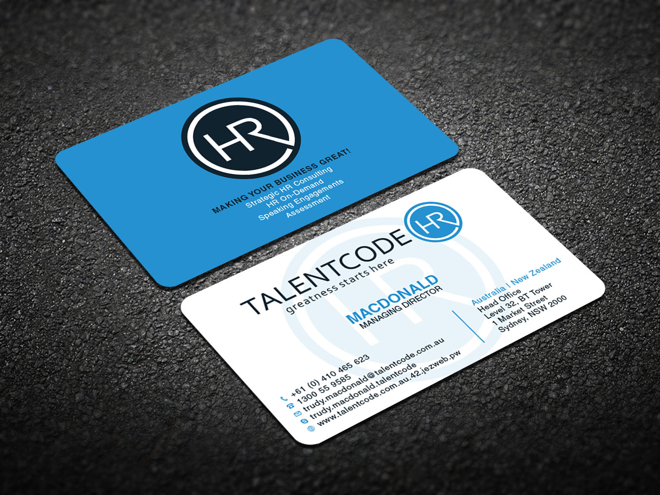 Design de Carte de Visite par Verified artistry pour TalentCode HR | Design #10655946