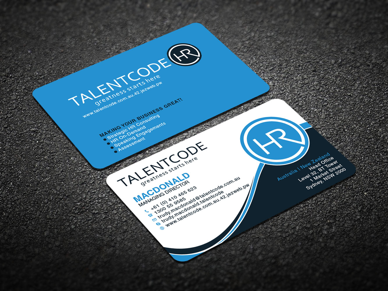 Design de Carte de Visite par Verified artistry pour TalentCode HR | Design #10655956