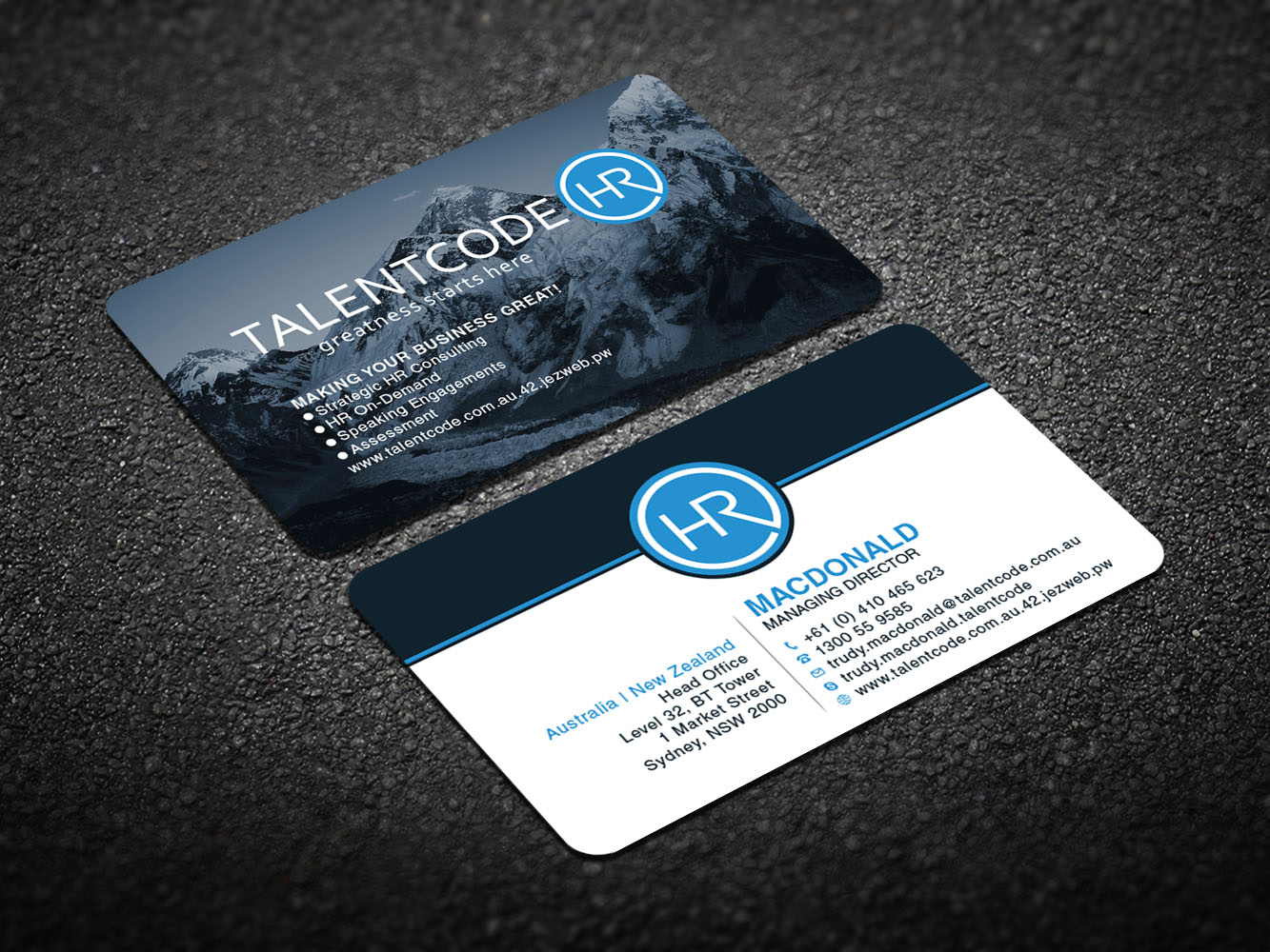 Design de Carte de Visite par Verified artistry pour TalentCode HR | Design #10655960