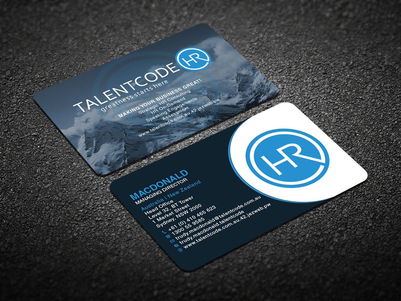 Design de Carte de Visite par Verified artistry pour TalentCode HR | Design #10655963