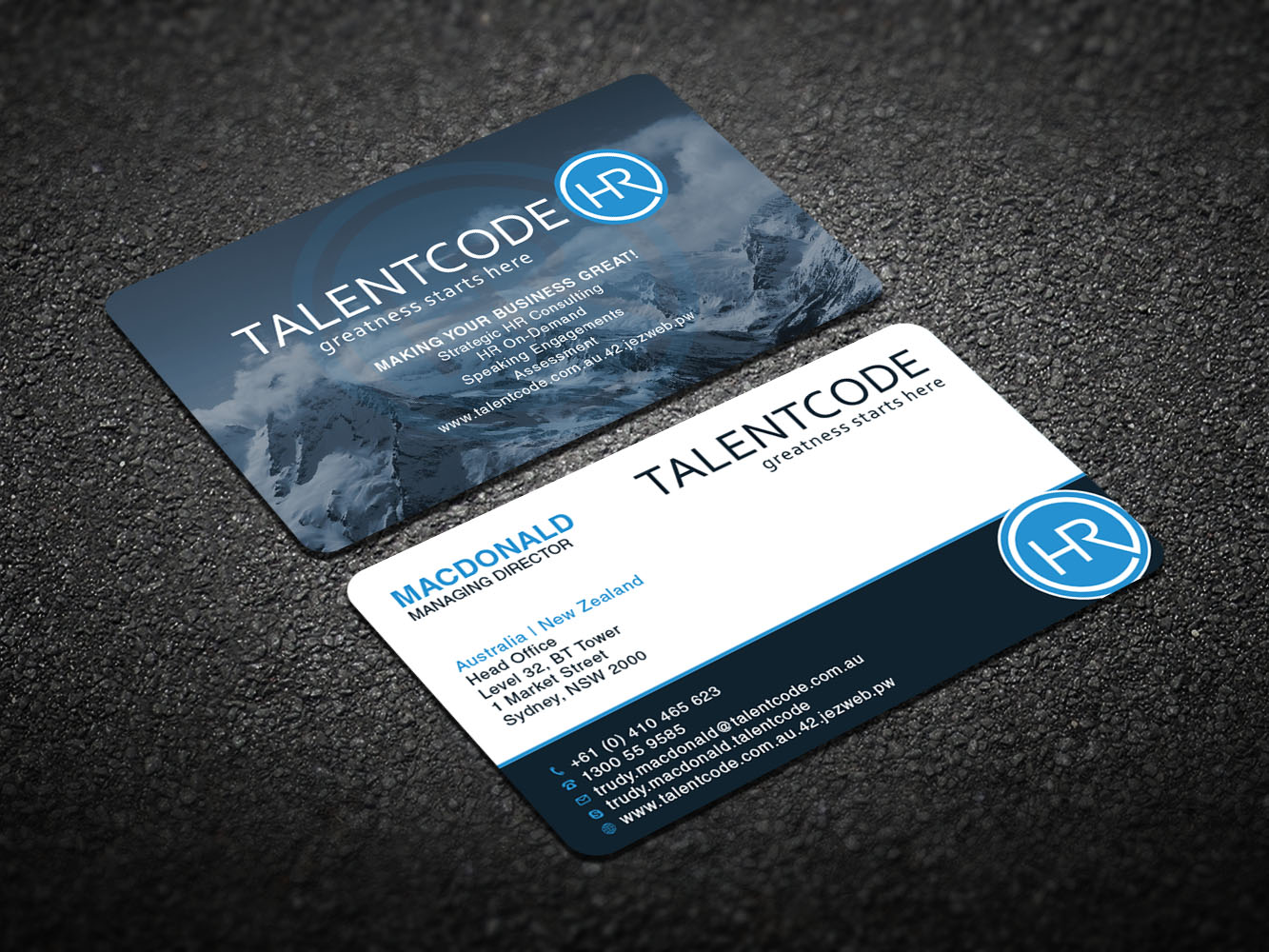 Design de Carte de Visite par Verified artistry pour TalentCode HR | Design #10655964