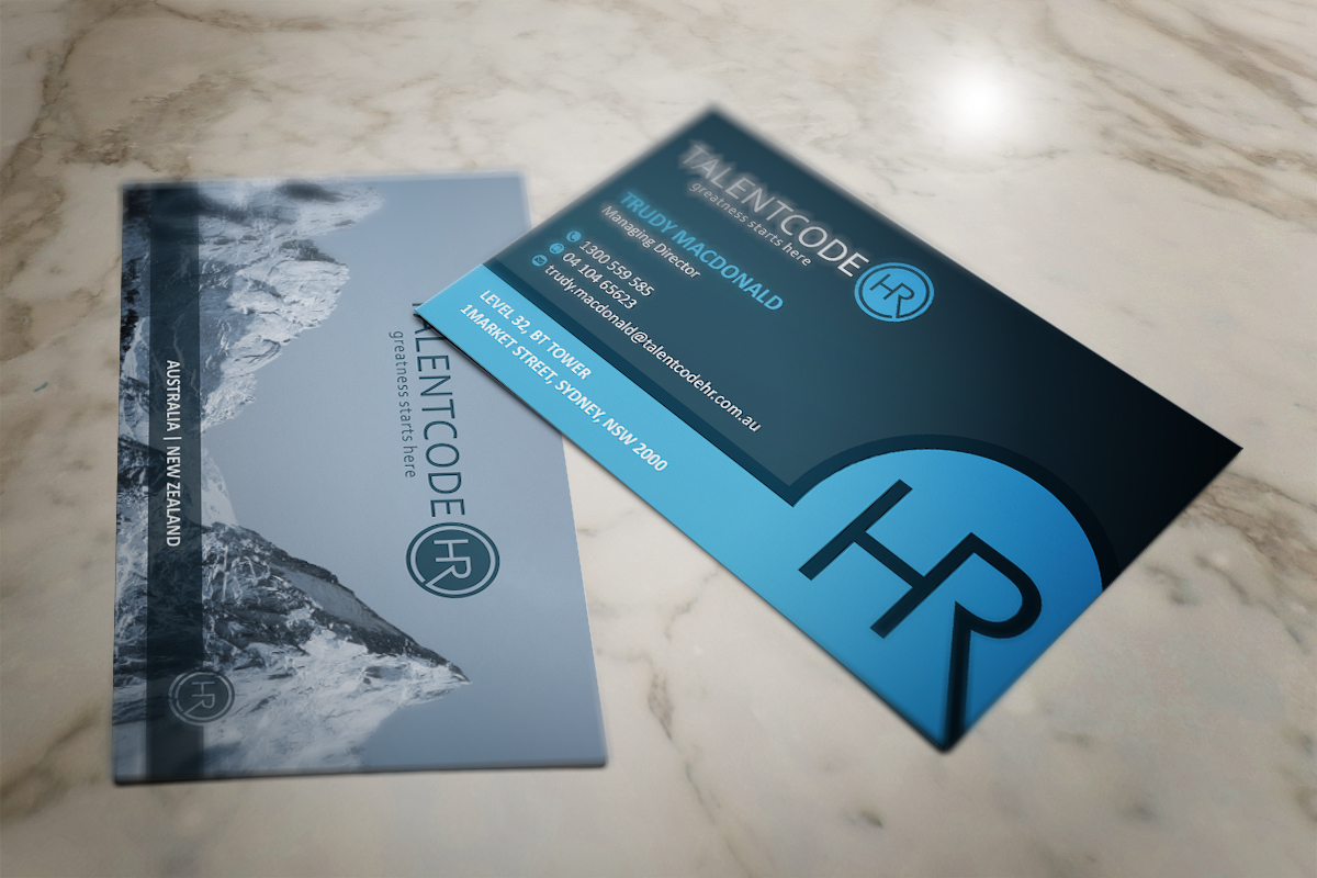 Business Card Design by Grafactory for TalentCode HR | Design #10699021