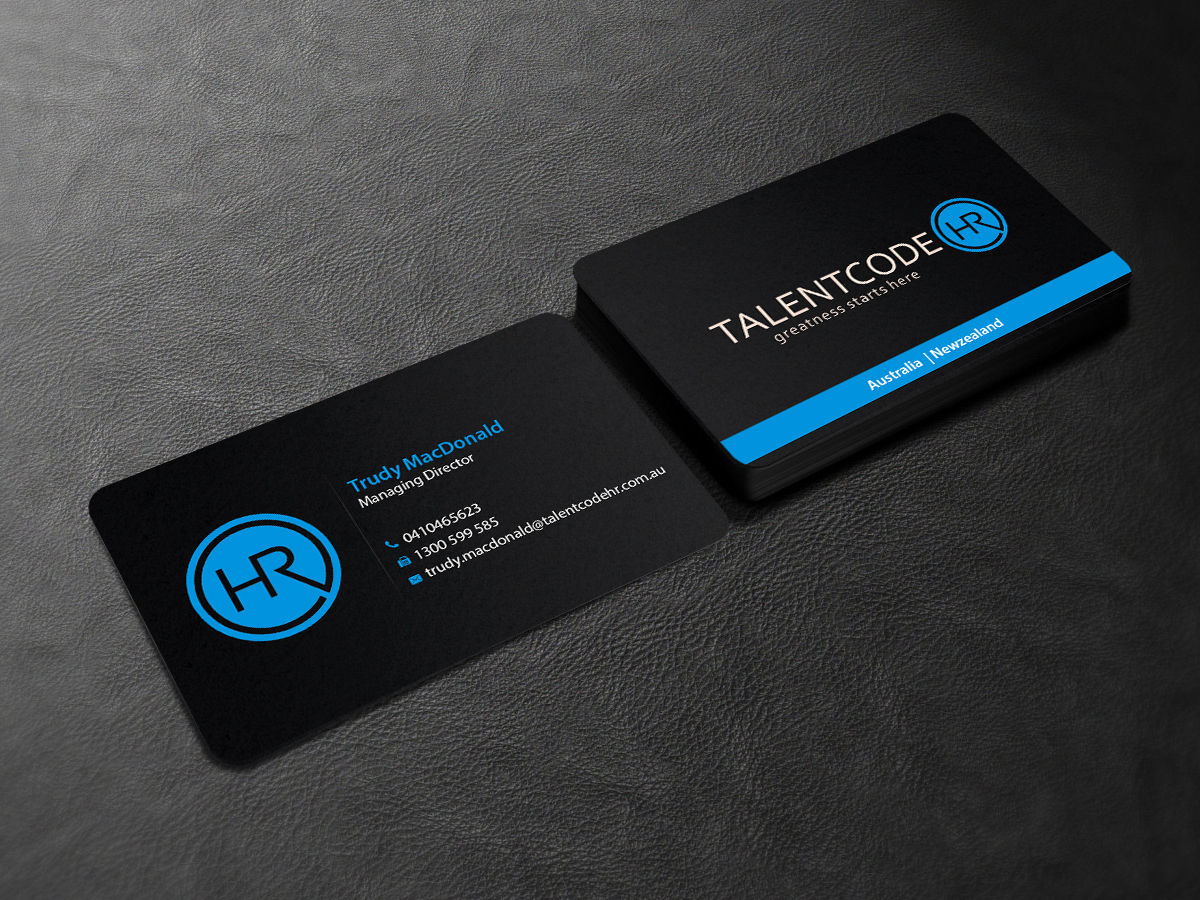 Business Card Design by Creations Box 2015 for TalentCode HR | Design #10560417