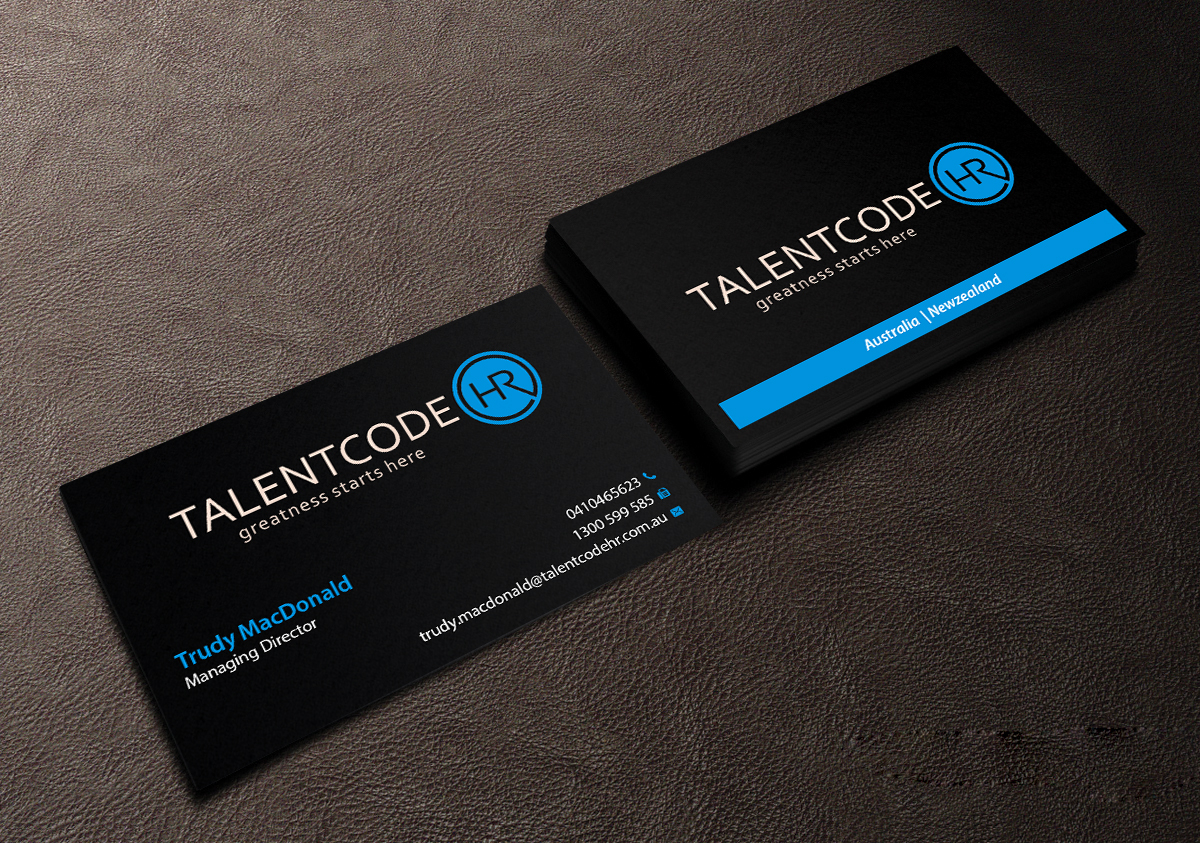 Business Card Design by Creations Box 2015 for TalentCode HR | Design #10560418